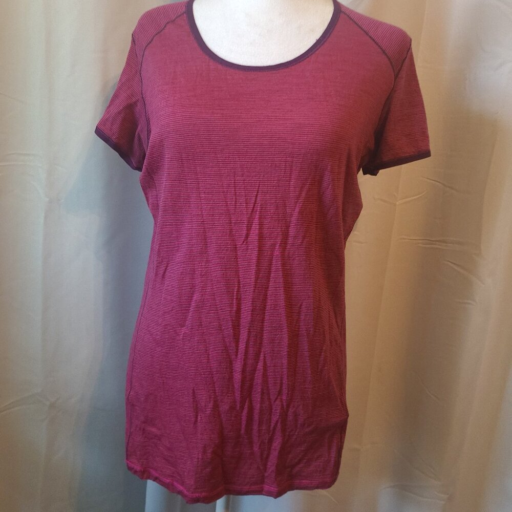 Smartwool Merino wool Base Layer short-Sleeve T-shirt Women's L - Purple